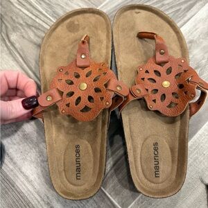 Maurices Tan Cutout Sandals for Women